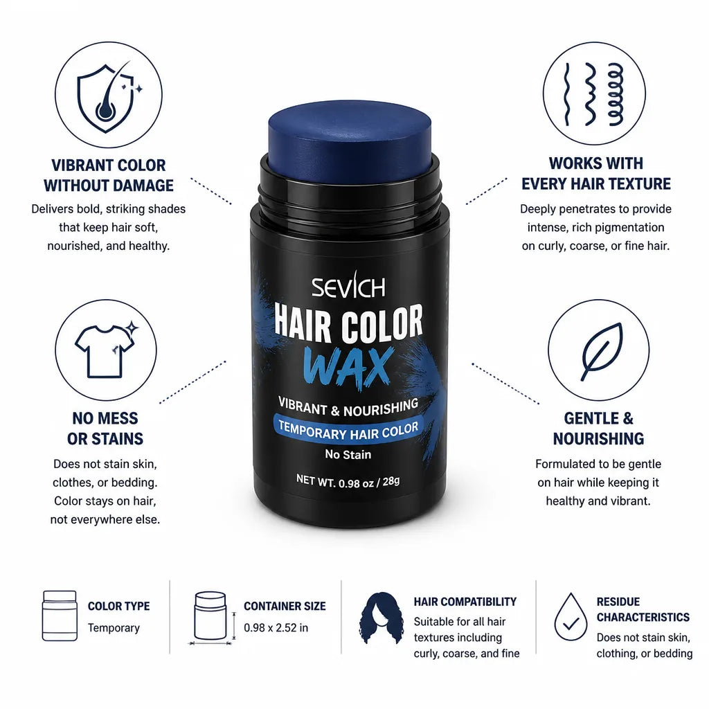 Temporary Hair Color Vibrant & Nourishing No Stain