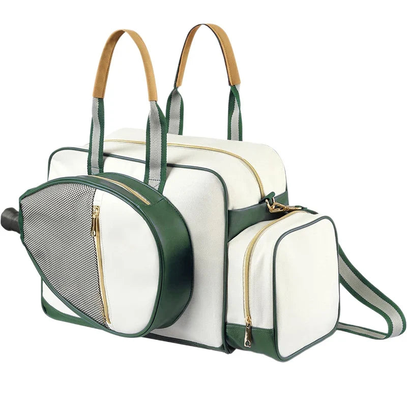 Tennis Bag Multi-Compartment Durable Fabric Ergonomic & Detachable Strap