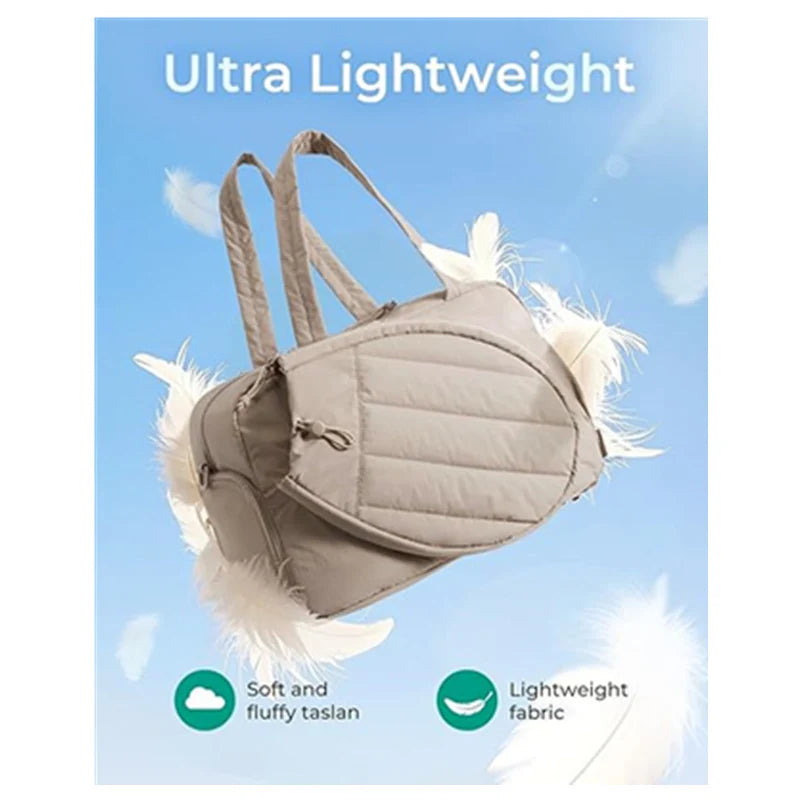 Tennis Gear Bag Water-Resistant Spacious Compartment Detachable Shoulder Strap