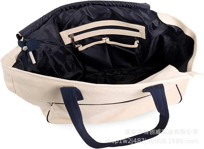 Tennis Tote Bag Spacious Durable Fabric & Side Pockets