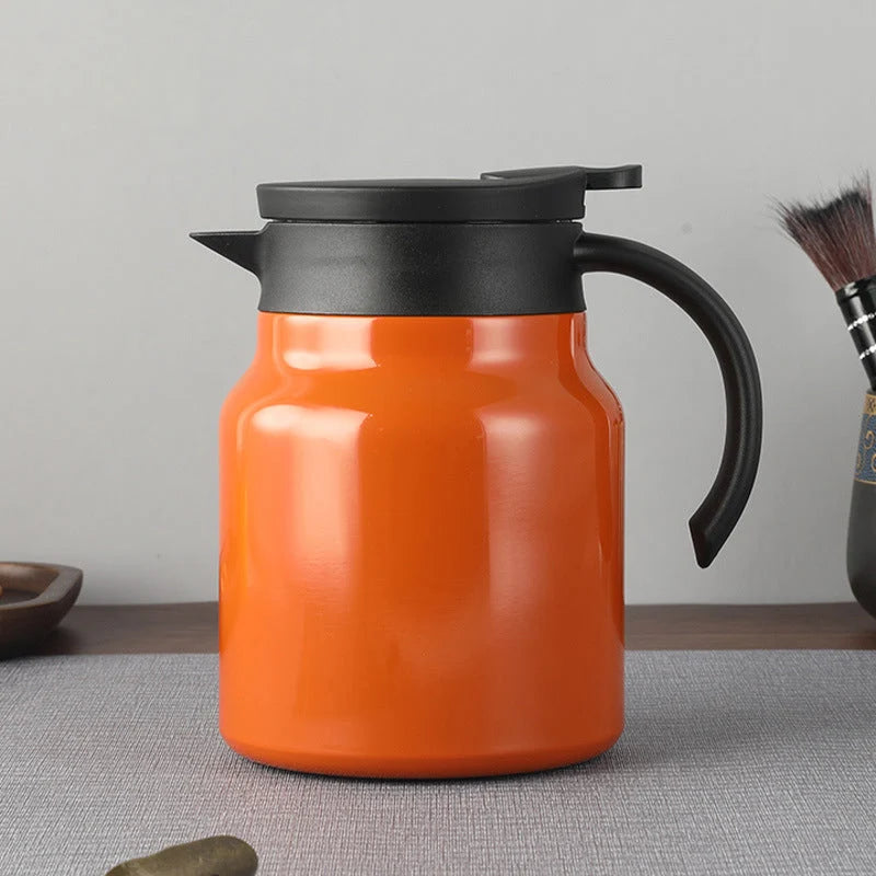 Thermal Flask Stainless Steel Tea Infuser One-Click Pour Spout