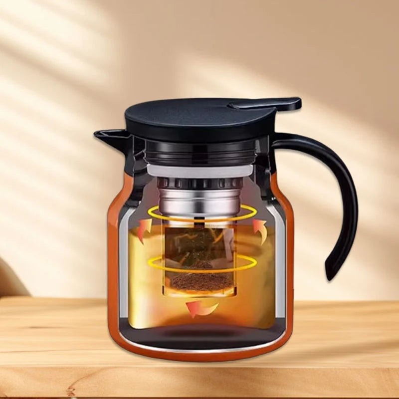 Thermal Flask Stainless Steel Tea Infuser One-Click Pour Spout