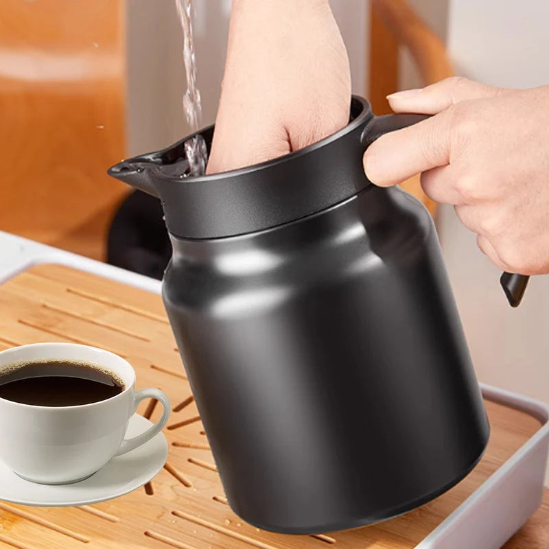 Thermal Flask Stainless Steel Tea Infuser One-Click Pour Spout