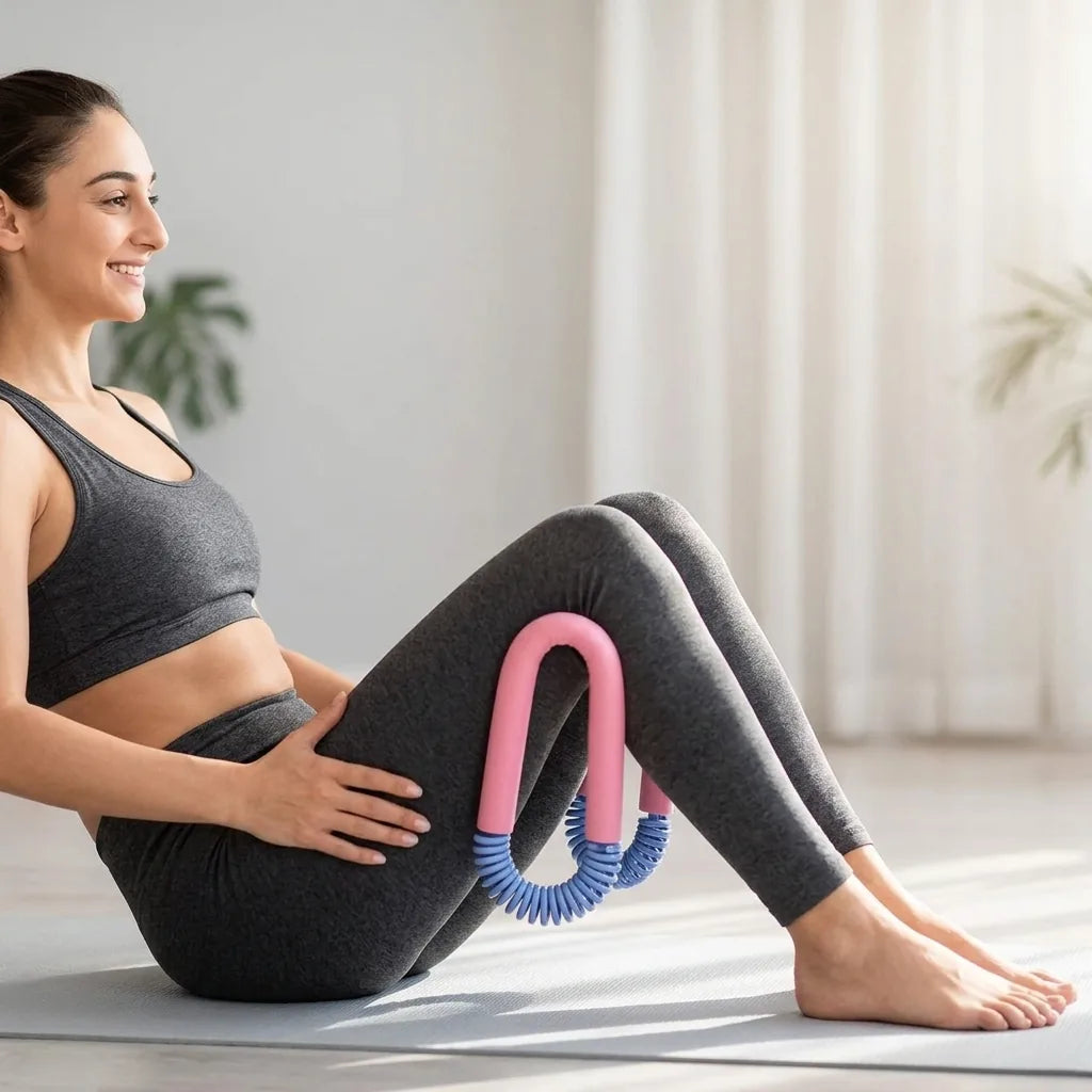 Thigh Toner Compact Steel Spring & Foam Handles