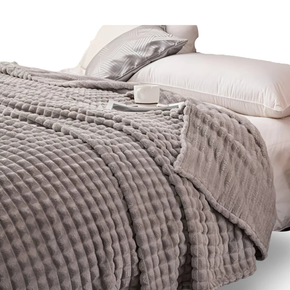 Throw Blanket Coral Fleece Plush Warmth Machine Washable