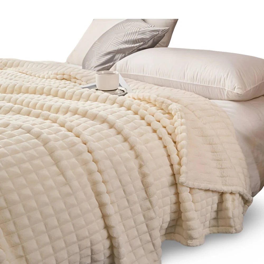 Throw Blanket Coral Fleece Plush Warmth Machine Washable