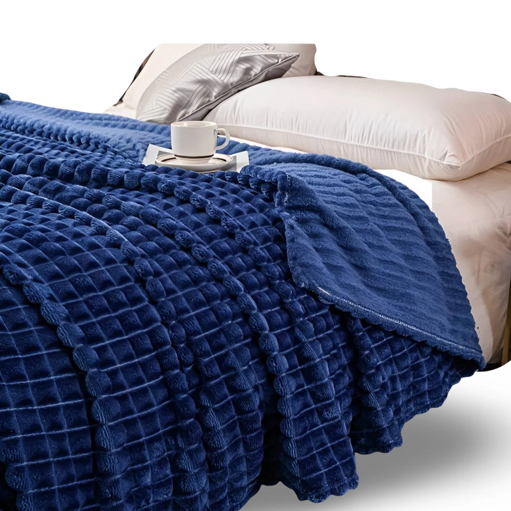 Throw Blanket Coral Fleece Plush Warmth Machine Washable