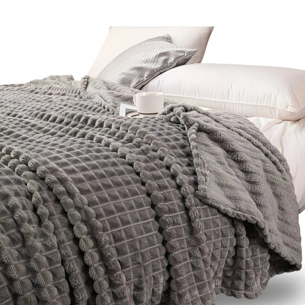 Throw Blanket Coral Fleece Plush Warmth Machine Washable