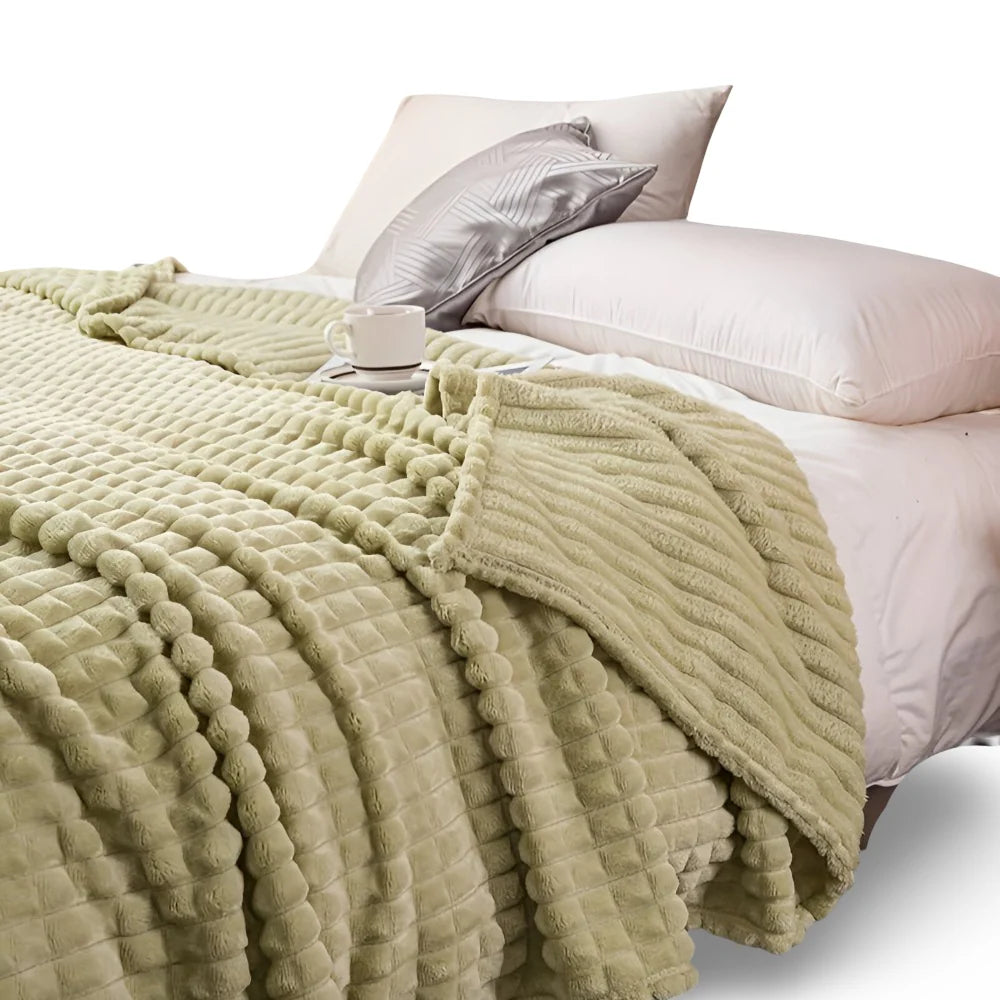 Throw Blanket Coral Fleece Plush Warmth Machine Washable