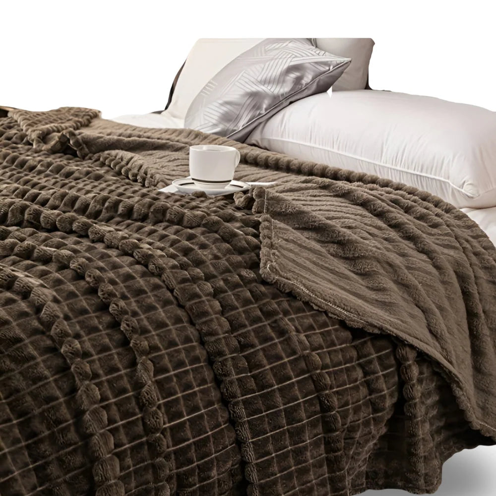 Throw Blanket Coral Fleece Plush Warmth Machine Washable