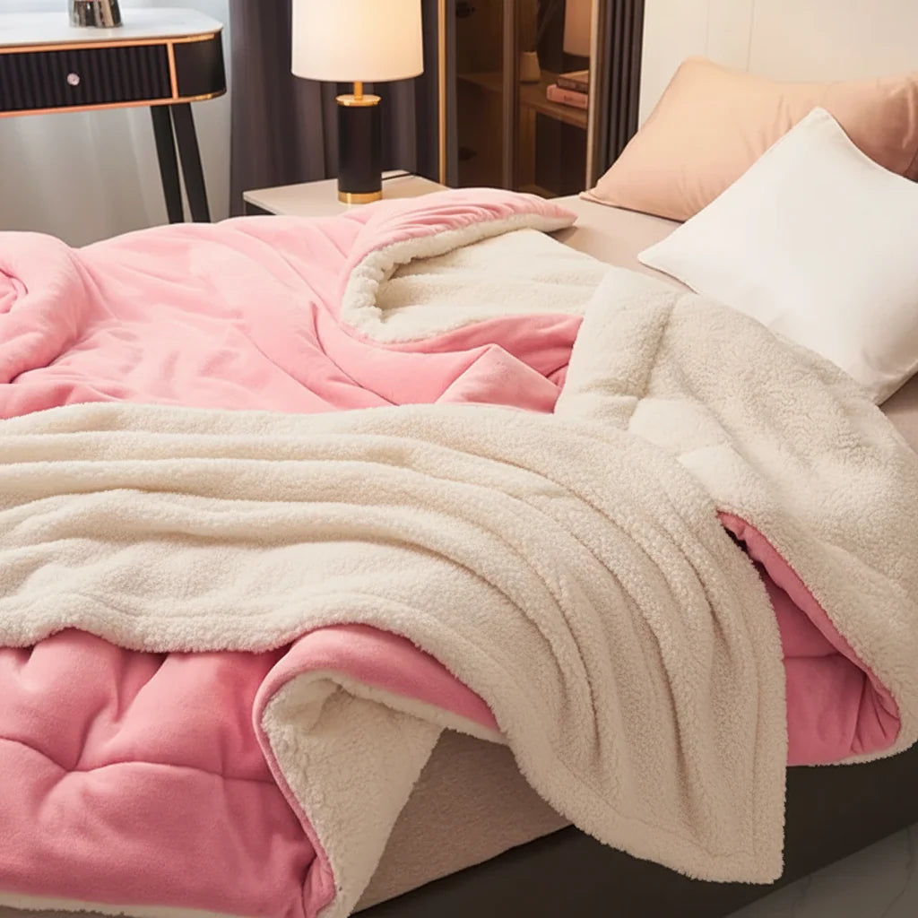 Throw Blanket Double-Brushed Flannel Lightweight & Machine Washable