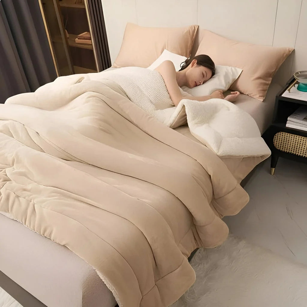 Throw Blanket Double-Brushed Flannel Lightweight & Machine Washable