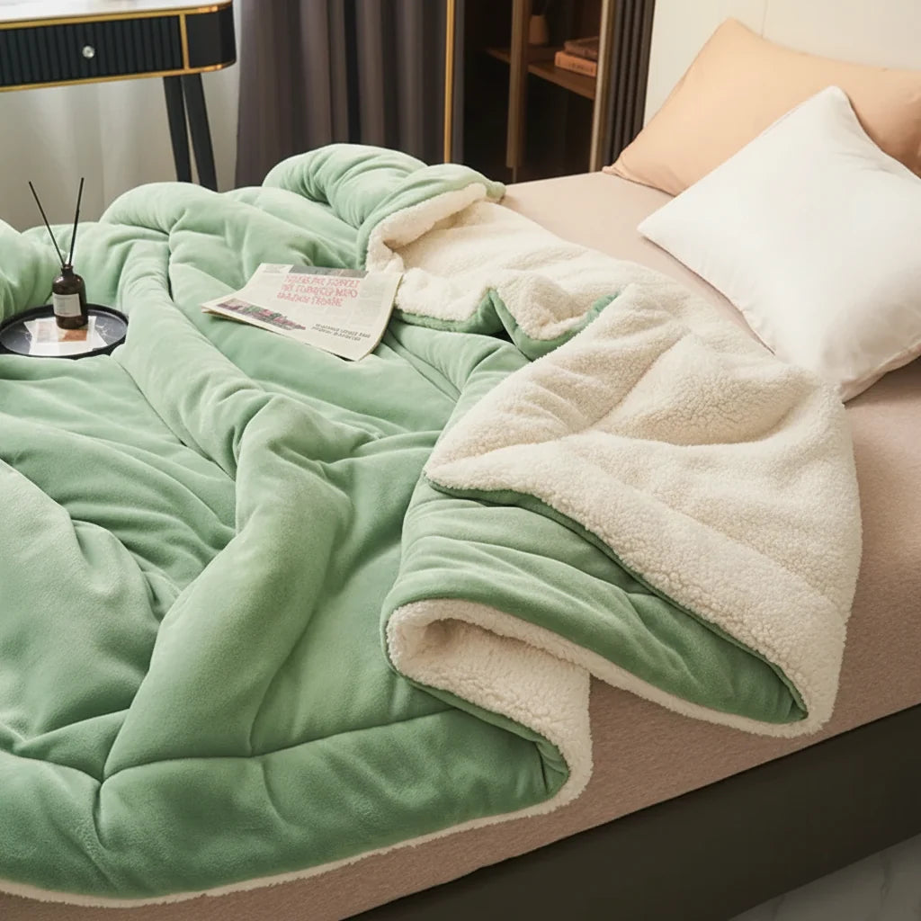 Throw Blanket Double-Brushed Flannel Lightweight & Machine Washable