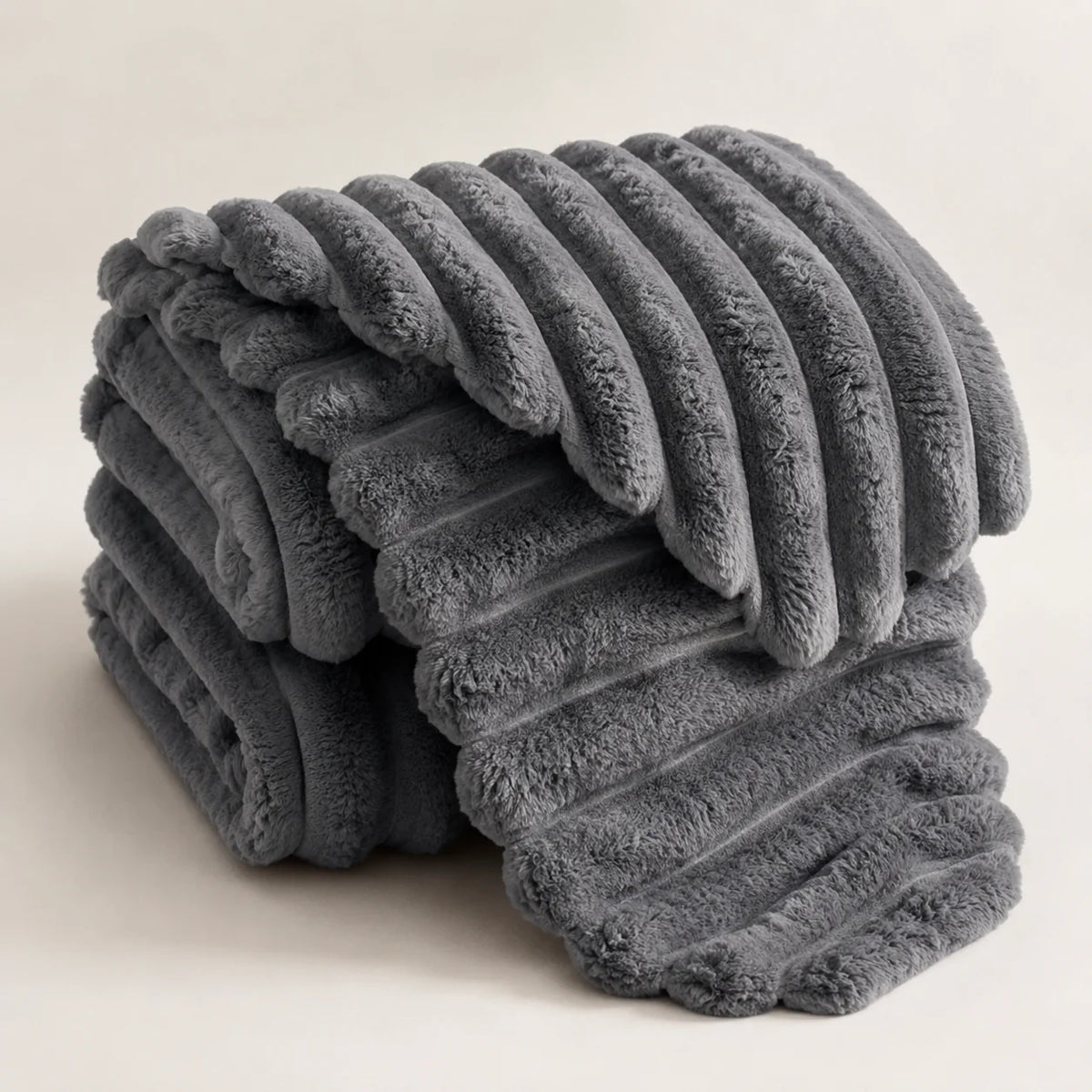 Throw Blanket High-Loft Plush & Dense Backing
