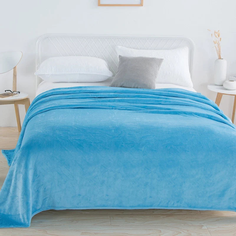 Throw Blanket Plush Velvet Lightweight Machine Washable