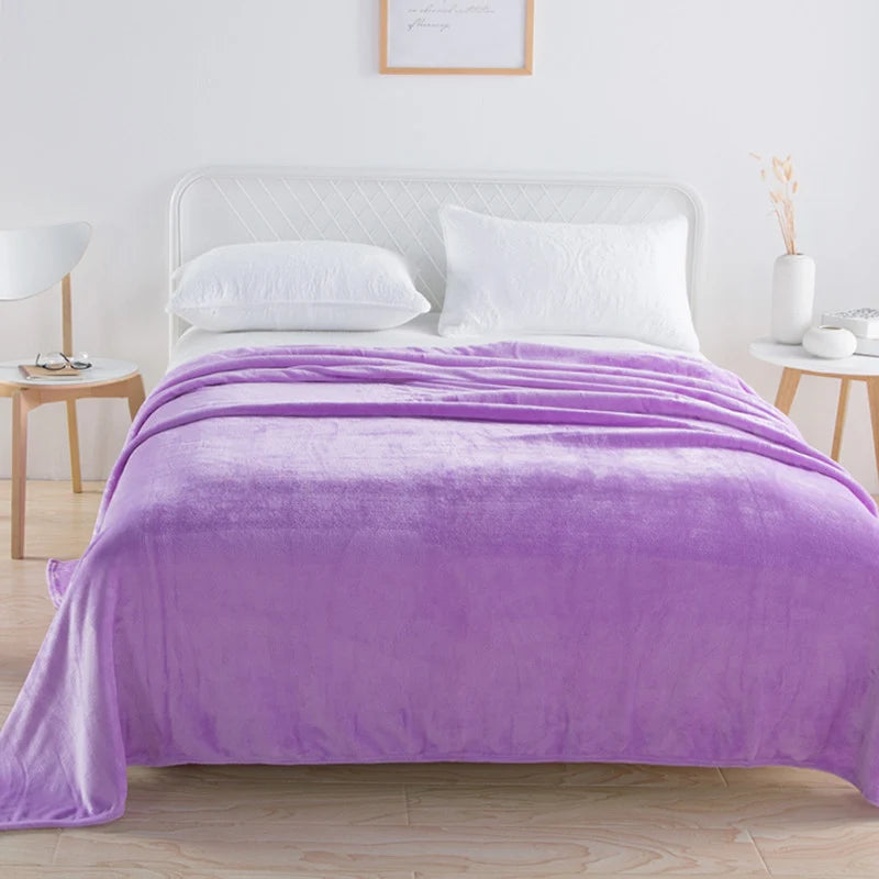 Throw Blanket Plush Velvet Lightweight Machine Washable