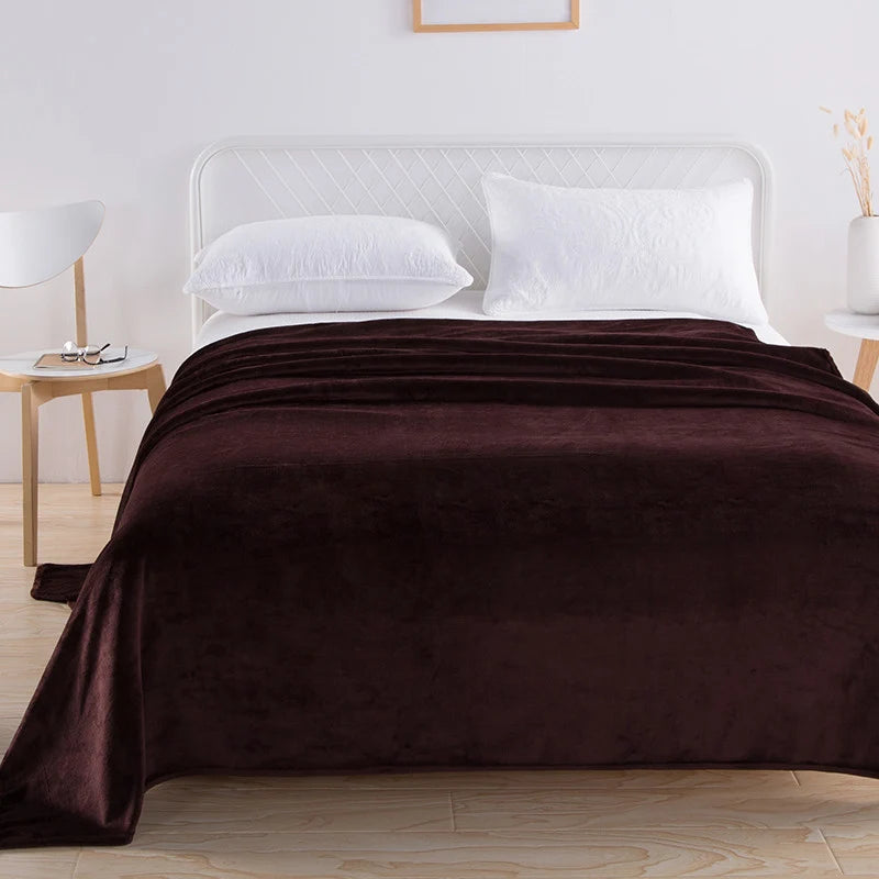 Throw Blanket Plush Velvet Lightweight Machine Washable