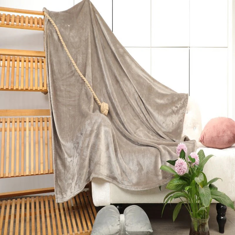 Throw Blanket Velvet Plush Machine Washable