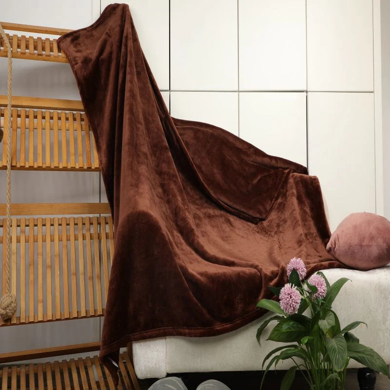 Throw Blanket Velvet Plush Machine Washable