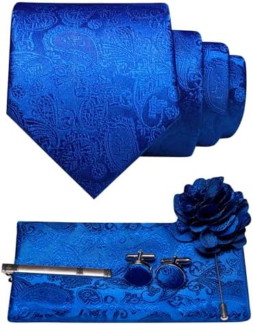 Tie Set Paisley Pattern 5-Piece Woven Polyester