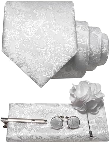 Tie Set Paisley Pattern 5-Piece Woven Polyester