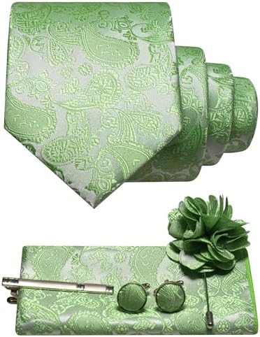 Tie Set Paisley Pattern 5-Piece Woven Polyester