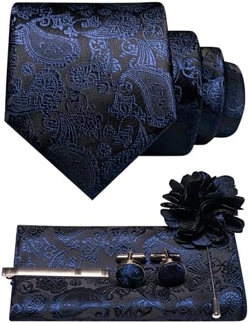 Tie Set Paisley Pattern 5-Piece Woven Polyester