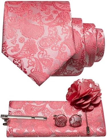 Tie Set Paisley Pattern 5-Piece Woven Polyester