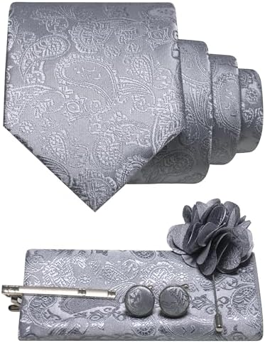 Tie Set Paisley Pattern 5-Piece Woven Polyester