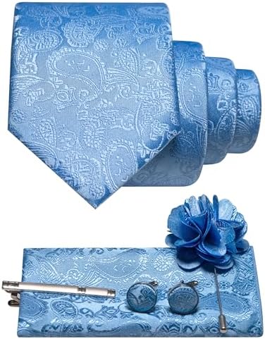 Tie Set Paisley Pattern 5-Piece Woven Polyester