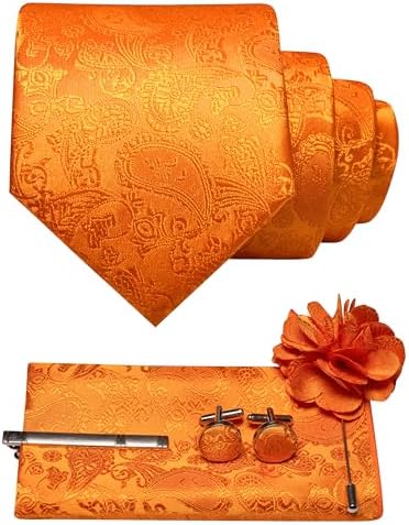 Tie Set Paisley Pattern 5-Piece Woven Polyester