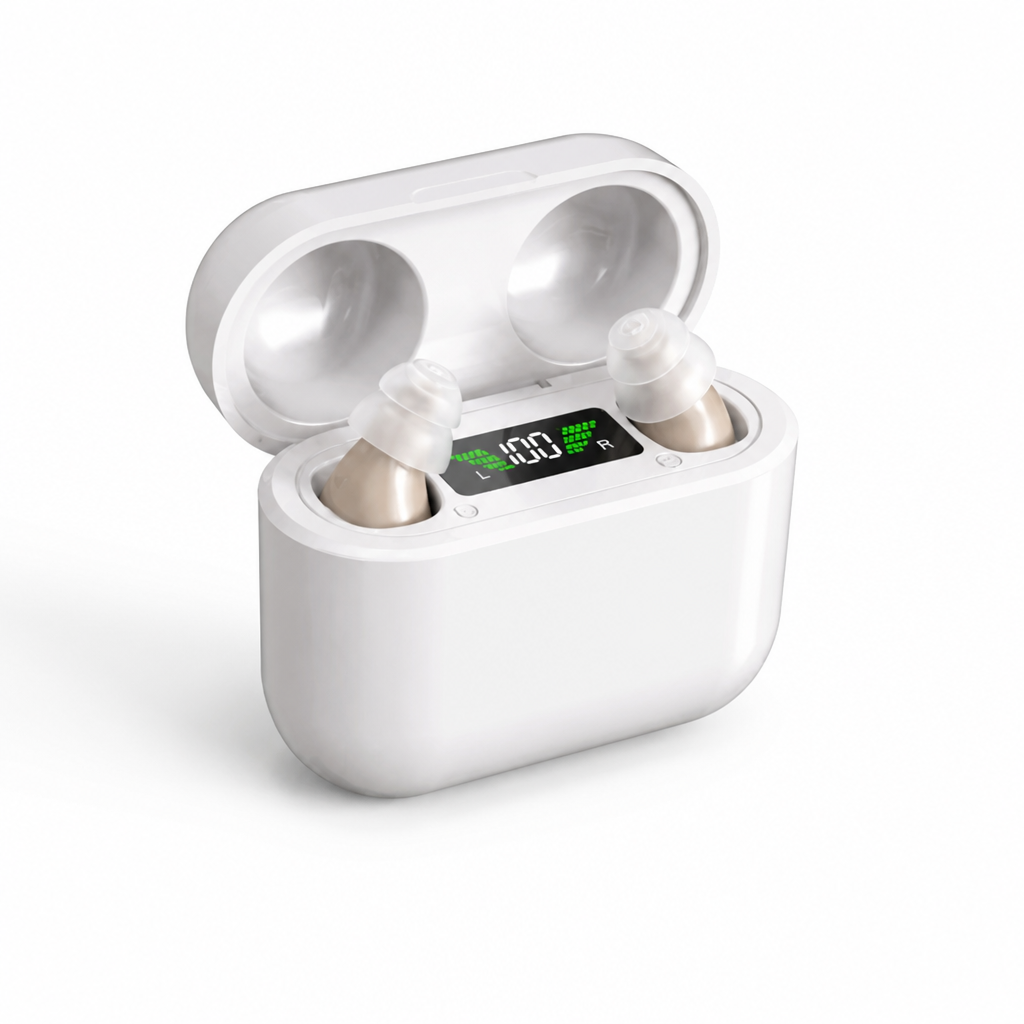 Tinnitus Relief Noise-Canceling Rechargeable In-Ear Hearing Aids