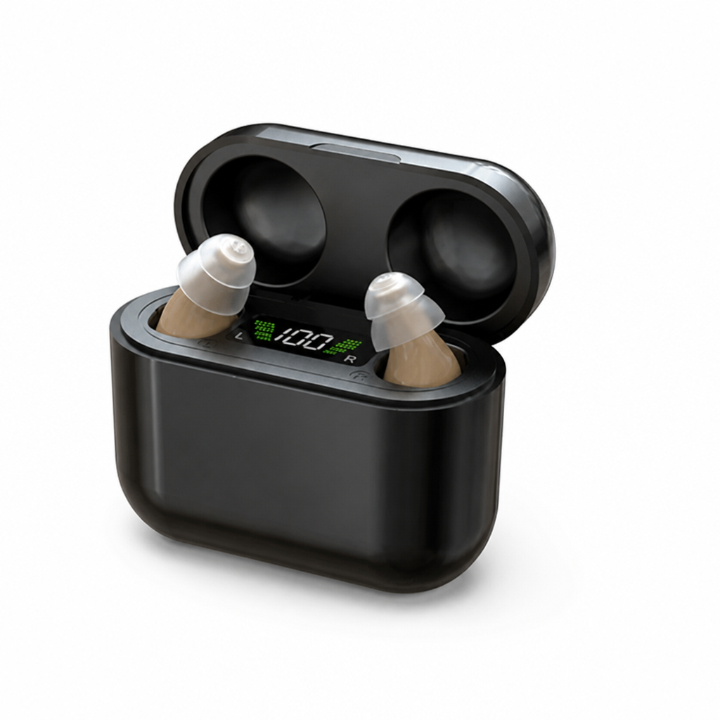 Tinnitus Relief Noise-Canceling Rechargeable In-Ear Hearing Aids