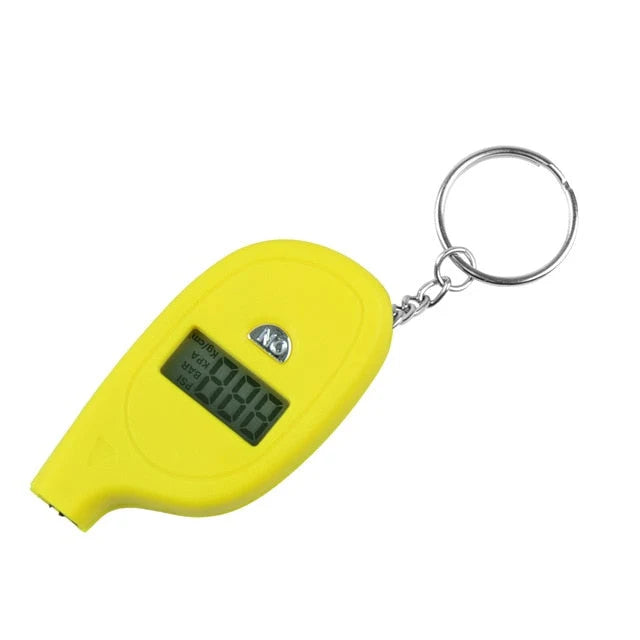 Tire Pressure Gauge Digital LCD Display Keychain Design