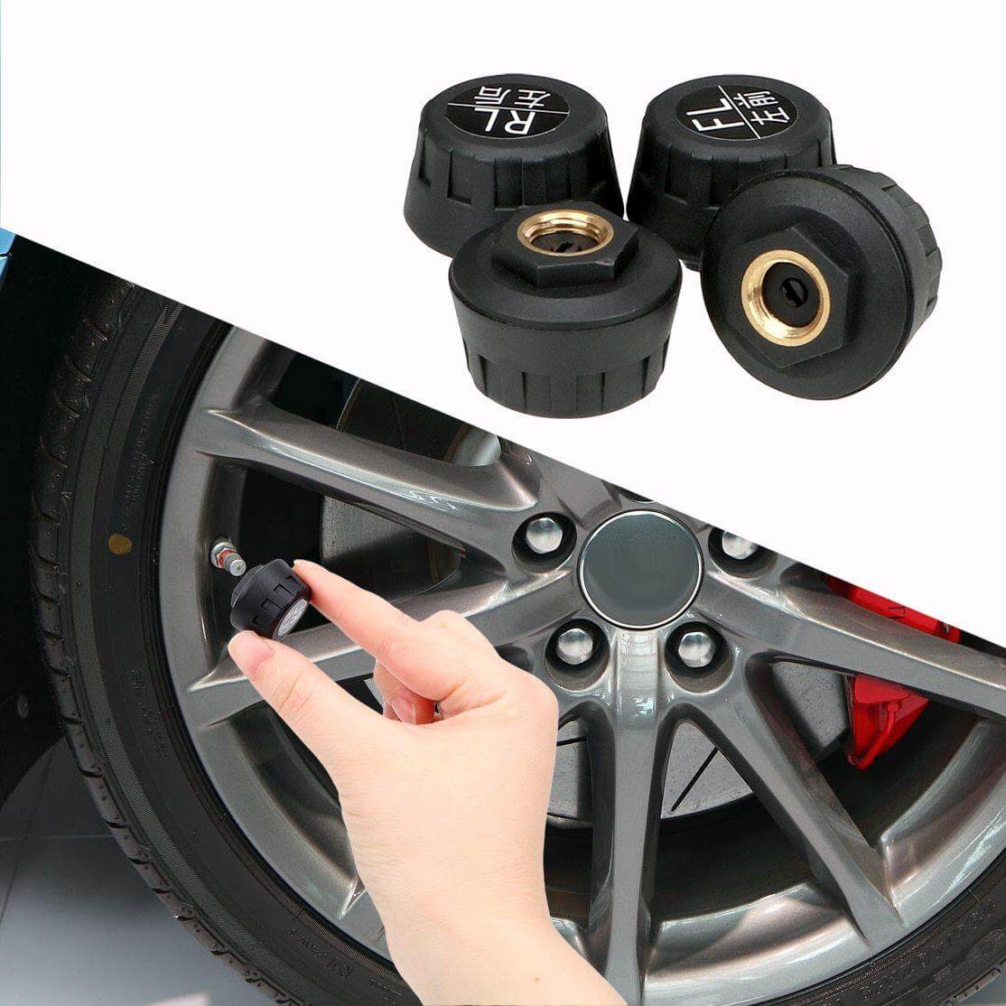 Tire Pressure Monitoring System Solar Powered Wireless Sensors