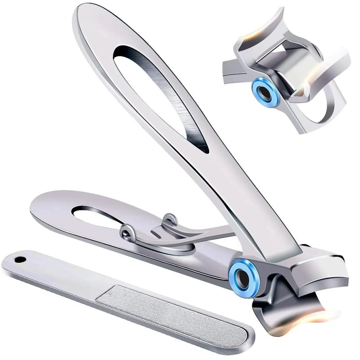Toenail Clipper Extra Wide Jaw Ergonomic Non-Slip Grip