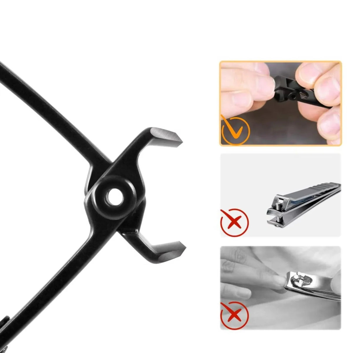 Toenail Clipper Extra Wide Jaw Ergonomic Non-Slip Grip
