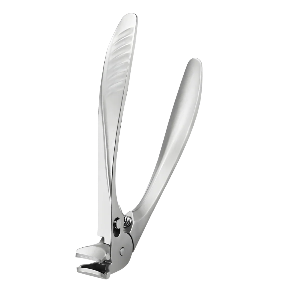 Toenail Clipper Set Extended Handle Stainless Steel Nail Catcher