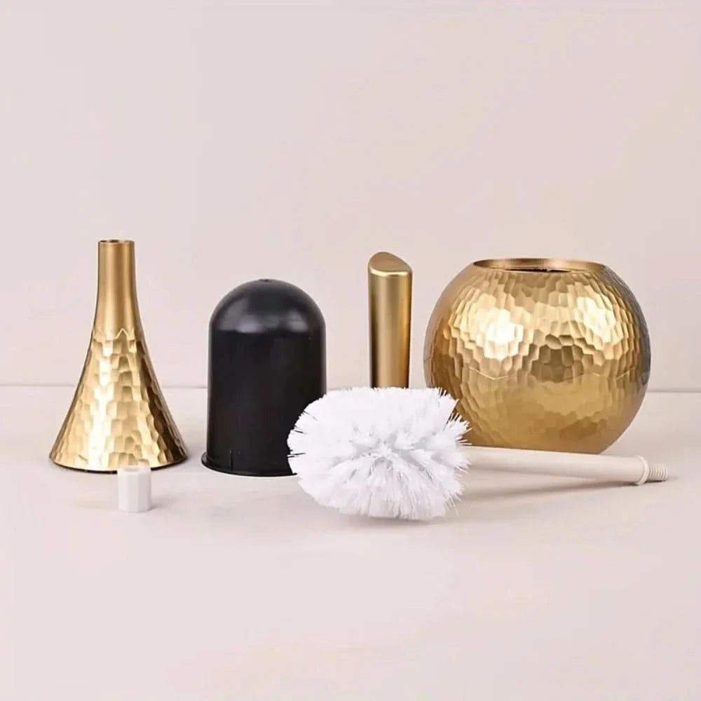 Toilet Brush Sculptural Design Rust-Free ABS Removable Head