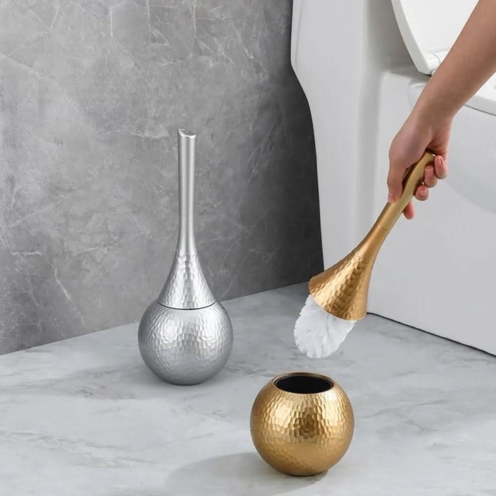Toilet Brush Sculptural Design Rust-Free ABS Removable Head