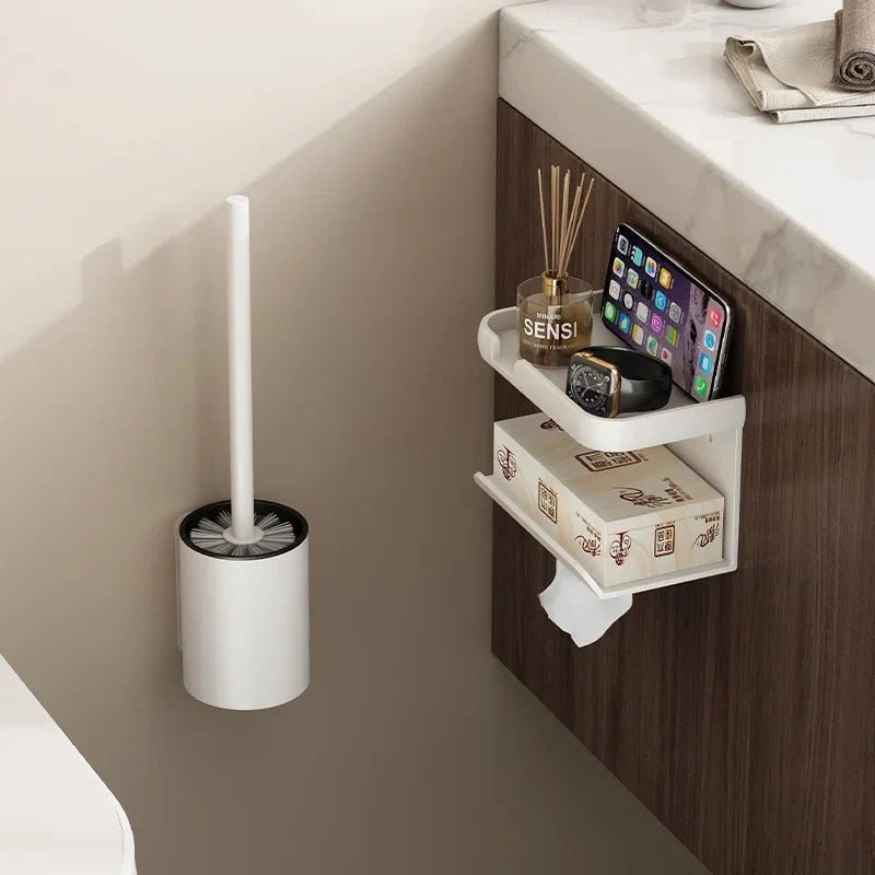 Toilet Brush and Holder Set Wall-Mounted No-Drill Aluminumաժողով
