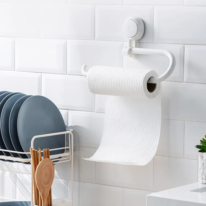 Toilet Paper Holder Drill-Free Suction Mount Stainless Steel
