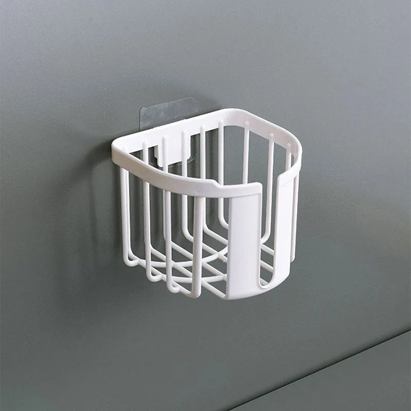 Toilet Paper Holder Enclosed Storage Holds 4 Rolls