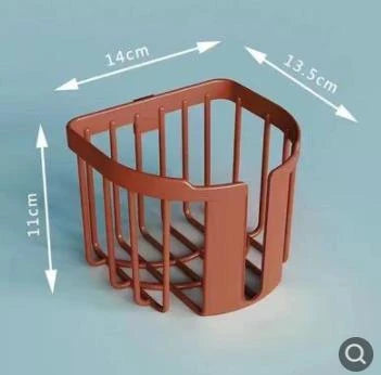 Toilet Paper Holder Enclosed Storage Holds 4 Rolls
