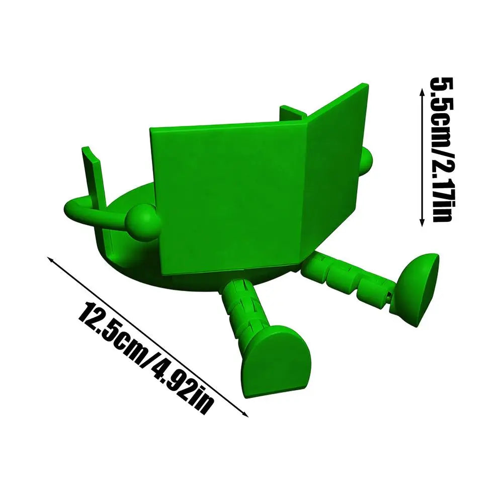 Toilet Paper Holder Seated Figure Compact ABS Design