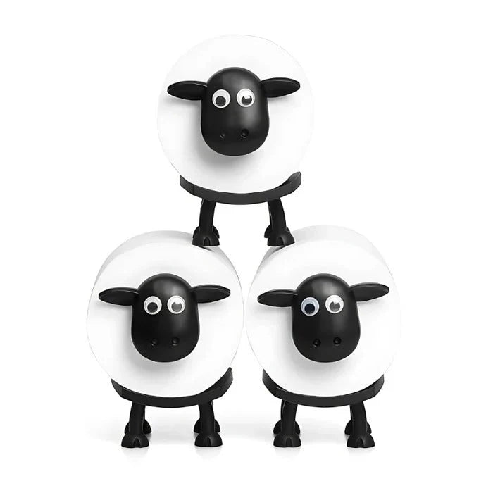 Toilet Paper Holder Sheep-Shaped Vertical Stack