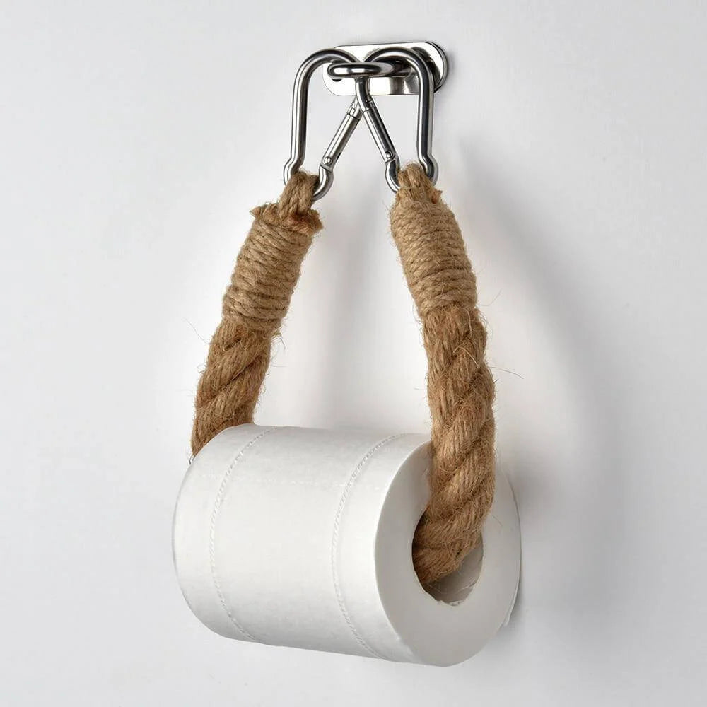 Toilet Paper Holder Stainless Steel Rope Design