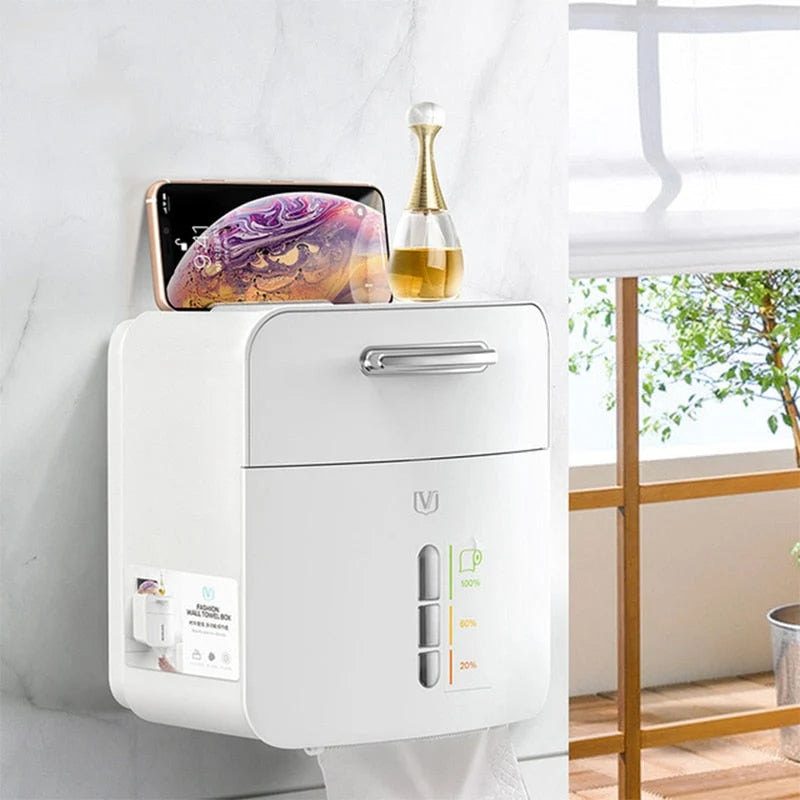 Toilet Paper Storage Rack ABS Top Shelf