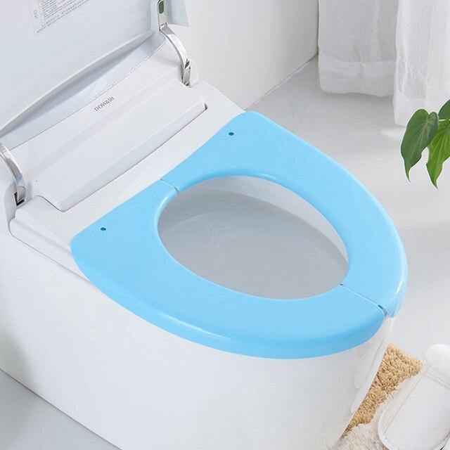 Toilet Seat Cover Portable Waterproof Round & Elongated Fit