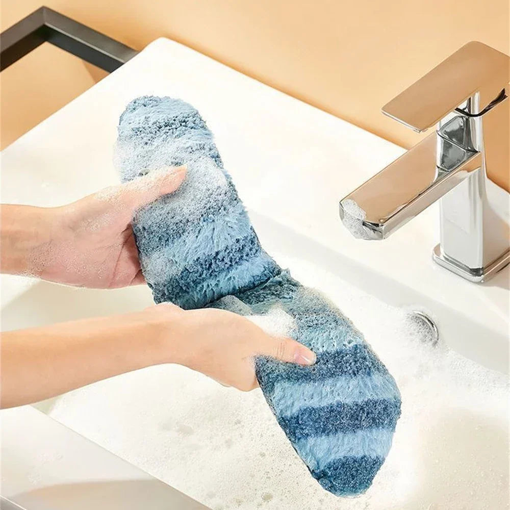 Toilet Seat Cushion Plush Cotton Washable Reusable Adhэсive Backing